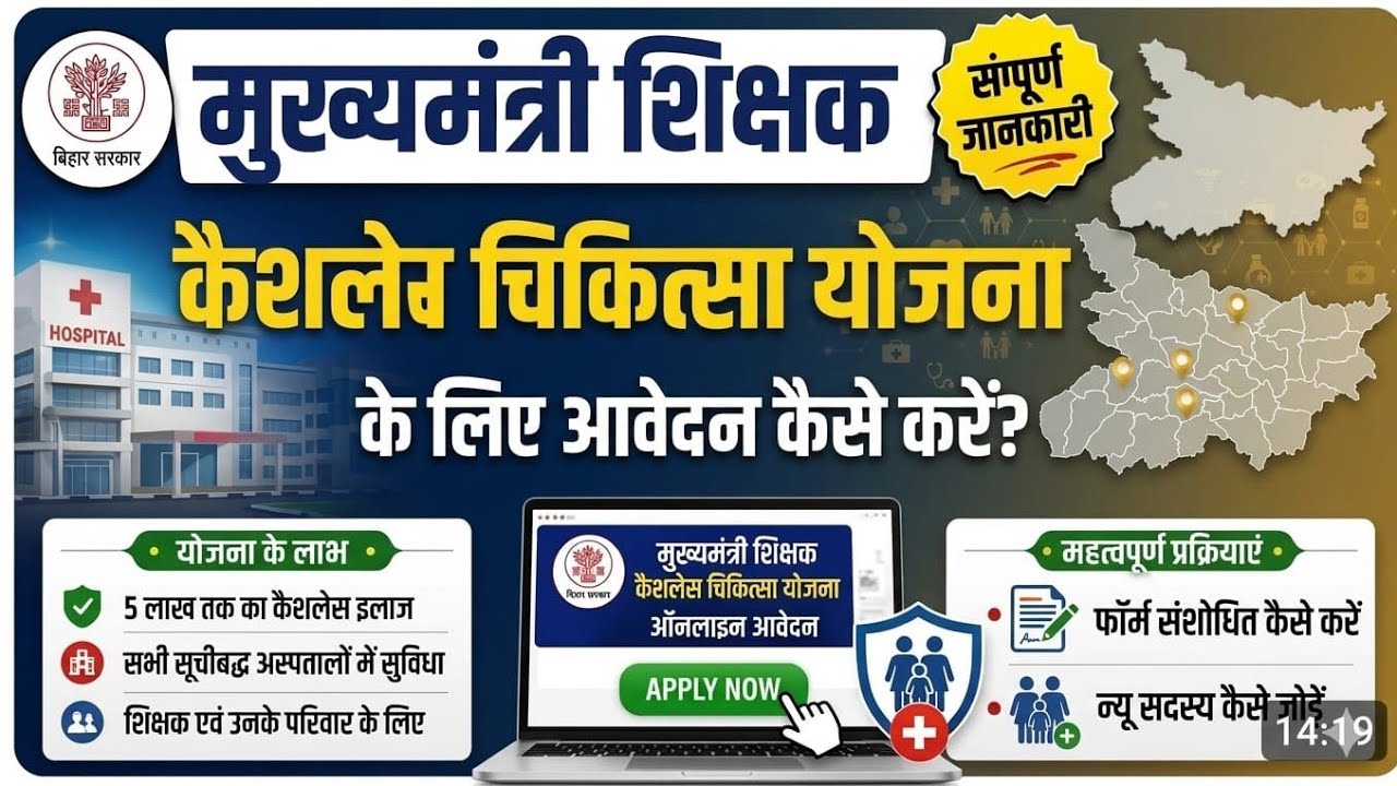 Chief Minister Teacher Cashless Medical Scheme 2026 | CM Teacher Cashless Scheme 2026, Edit Appli...