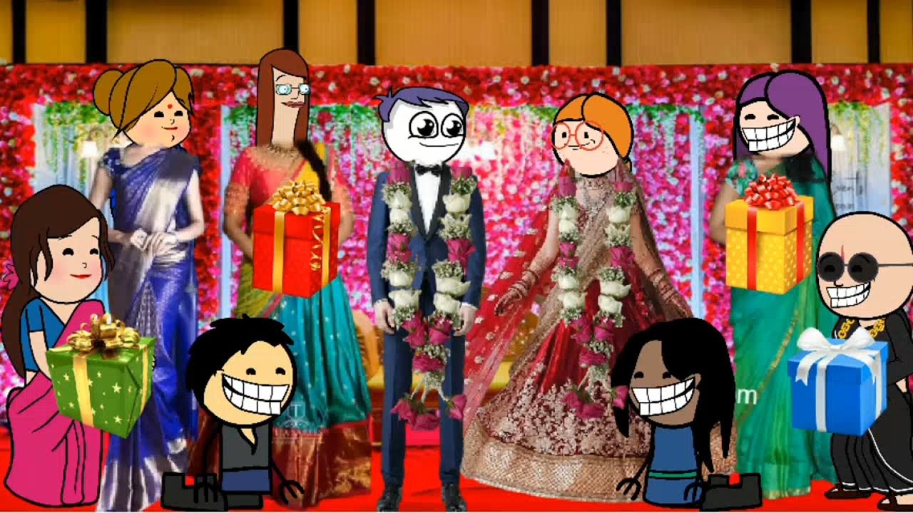 poomari marriage function👫 | KCC-318 | kanyakumari cartoon creator | kumari | poomari | bomma padam