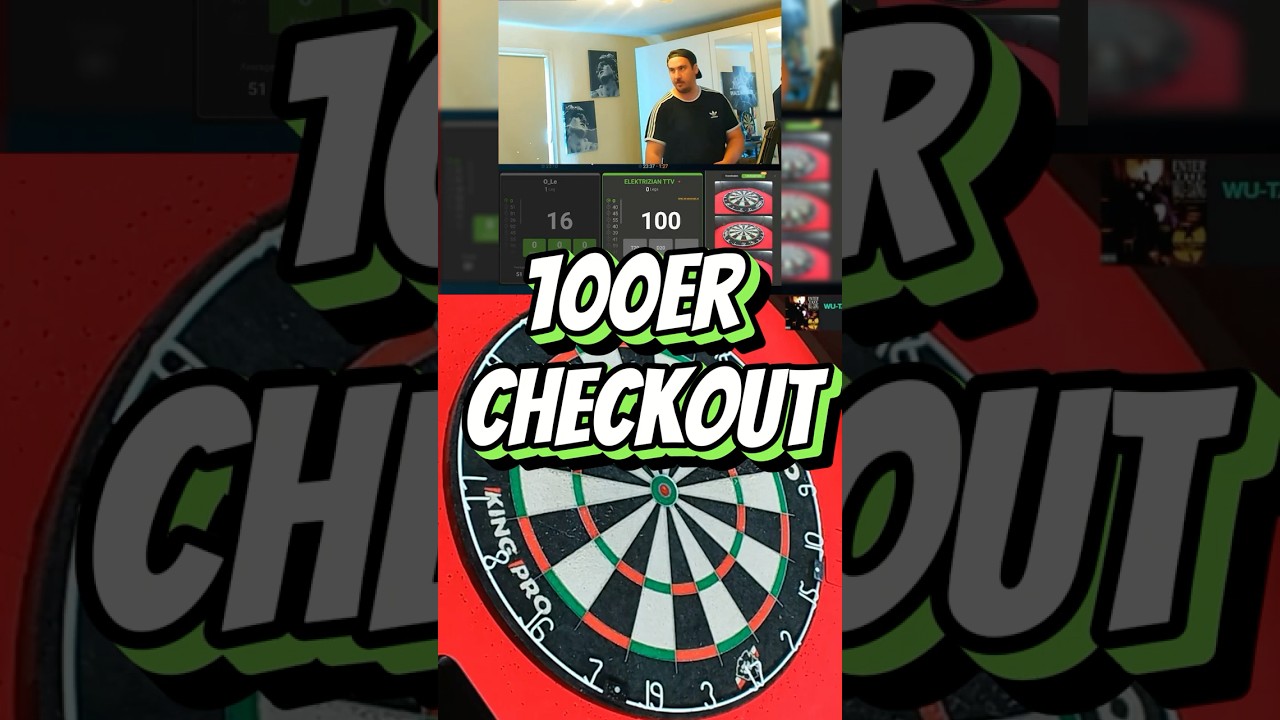 100er Checkout 🎯 #scolia  #darts #deutsch #dartswm #180 #scolia #finish