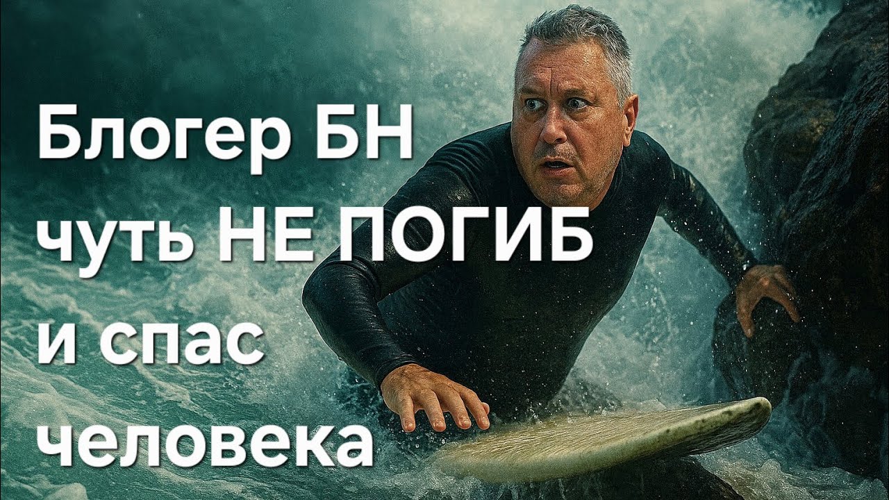 Блогер  БН чуть НЕ ПОГИБ  и спас  человека