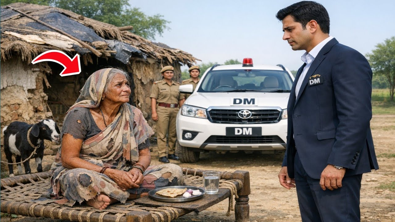 12 साल बाद DM बेटा माँ से मिलने गाँव पहुँचा… बूढ़ी माँ टूटी-फूटी झोपड़ी में रह रही थी — फिर जो हुआ…