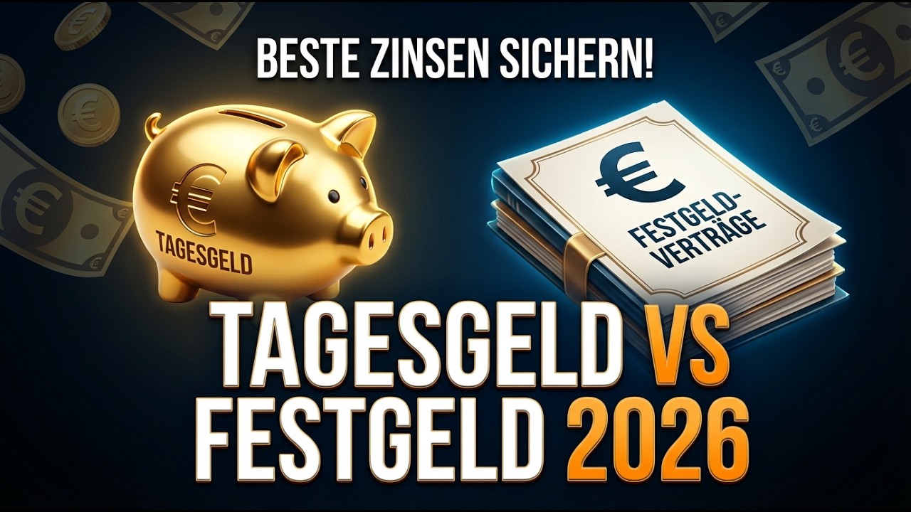 Tagesgeld oder Festgeld 2026: Wo bekommst du wirklich die besten Zinsen?