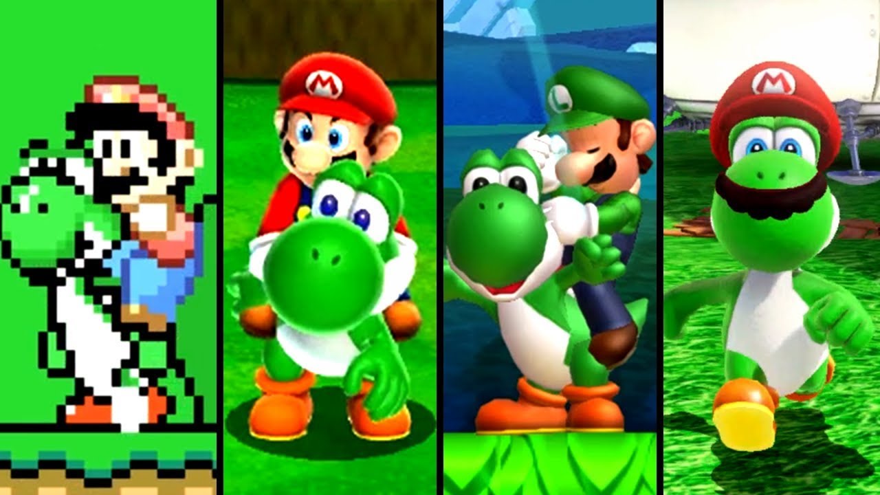 Evolution of Yoshi Levels in Super Mario Games (1990-2019)