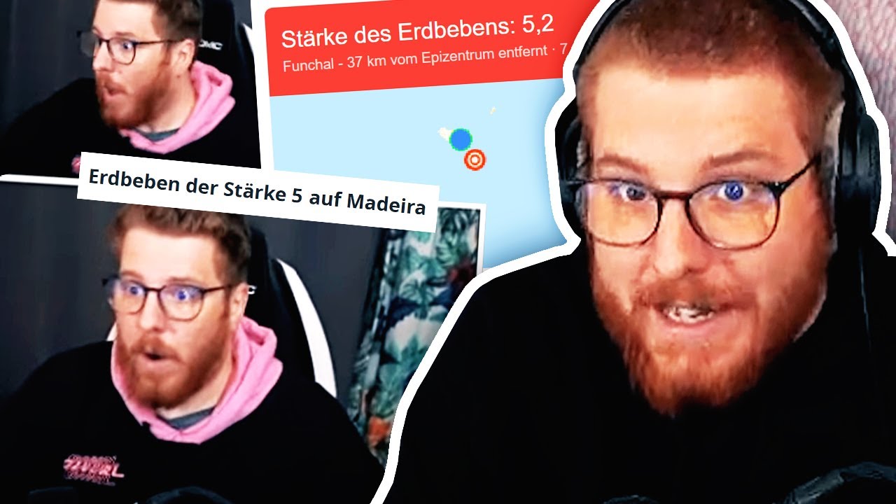 Unge REAGIERT auf Madeira ERDBEBEN | #ungeklickt