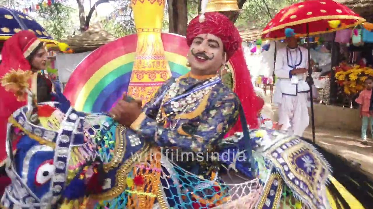 Rajasthani Kachhi Ghodi dance performance at Surajkund Mela 2022