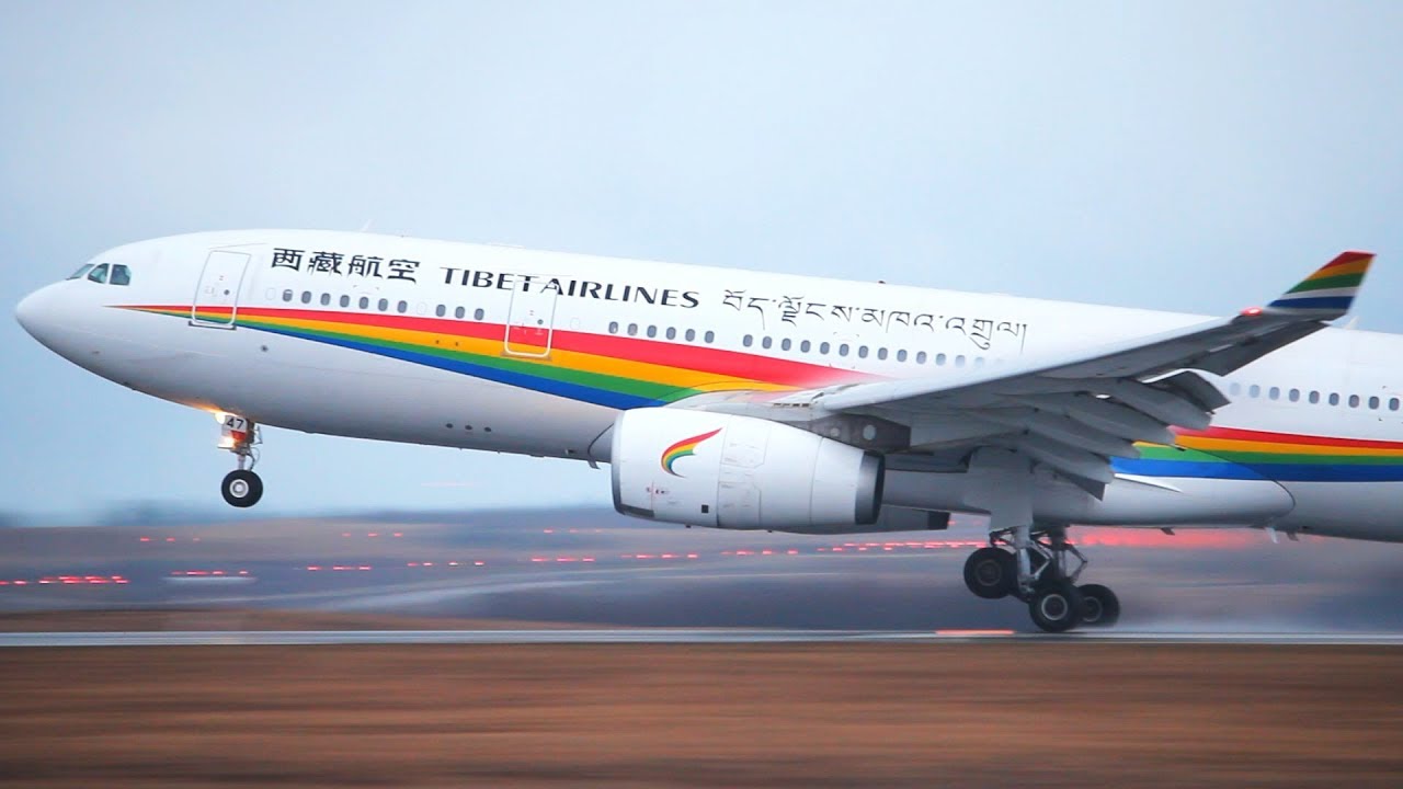 INAUGURAL FLIGHT | Tibet Airlines Airbus A330-200 Landing & Takeoff at Helsinki | incl. ATC