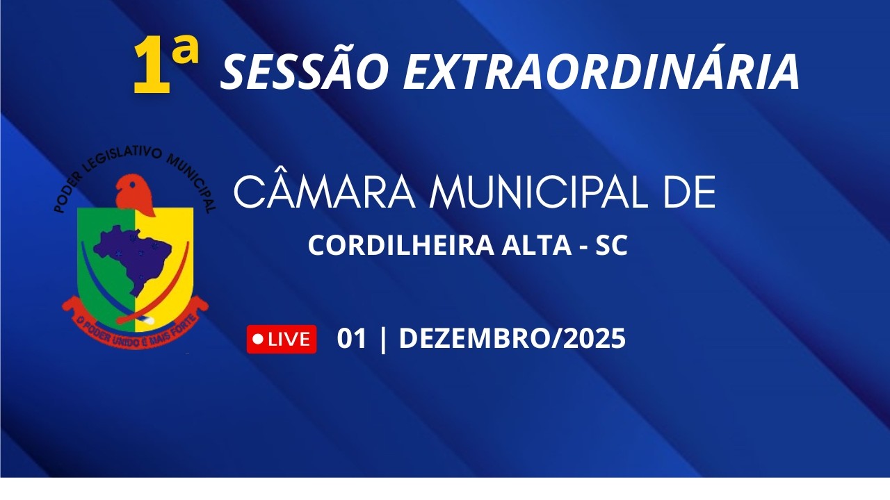 1ªSESSÃO EXTRAORDINÁRIA DEZEMVBRO DE  2025