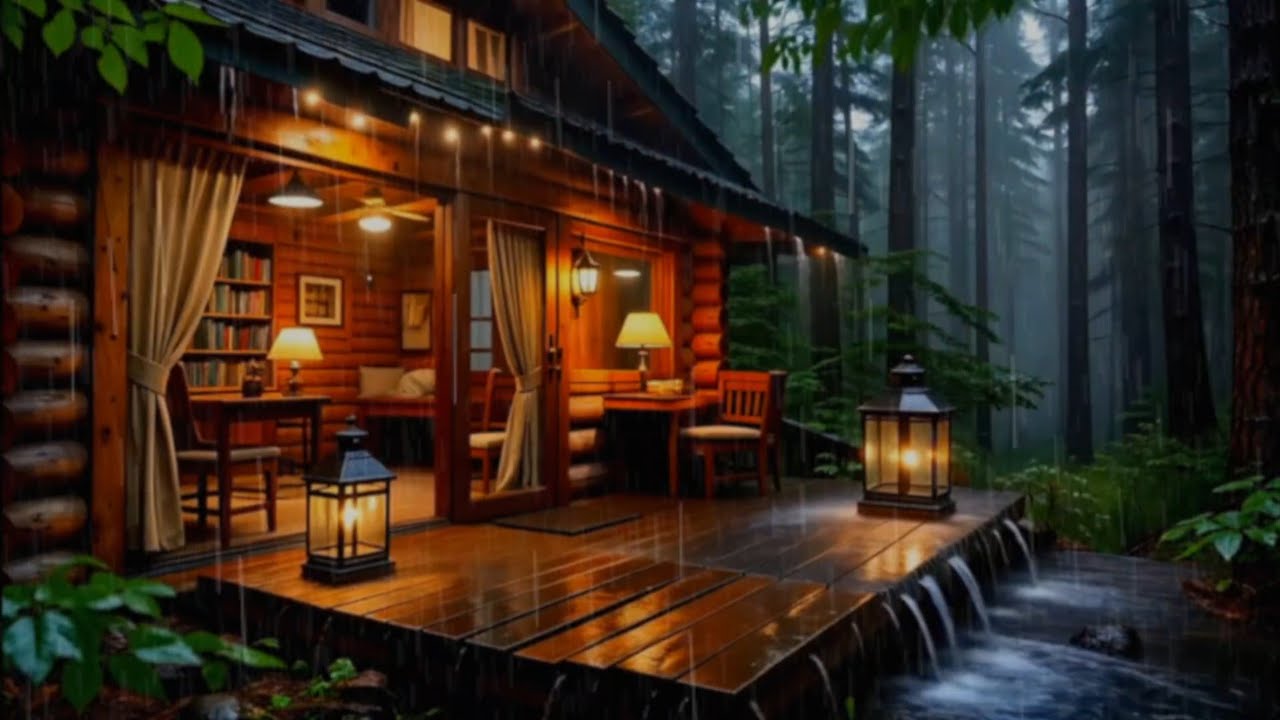 Healing Piano with Rainfall in a Tranquil Forest 🌨 Asmr for Insomnia 🎶🎹