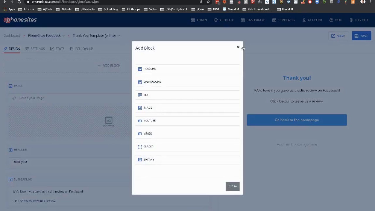 PhoneSites Training - How to Collect Facebook or Google My Business Reviews Using PhoneSites
