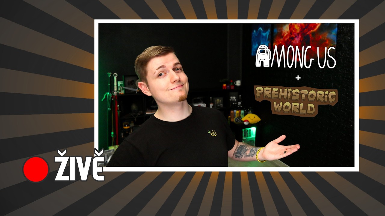 🔴 První stream v březnu: Among Us a MC Dinosauři 🚀🦖 Napiš !pozdrav !sklidit a koukni na !rozpis