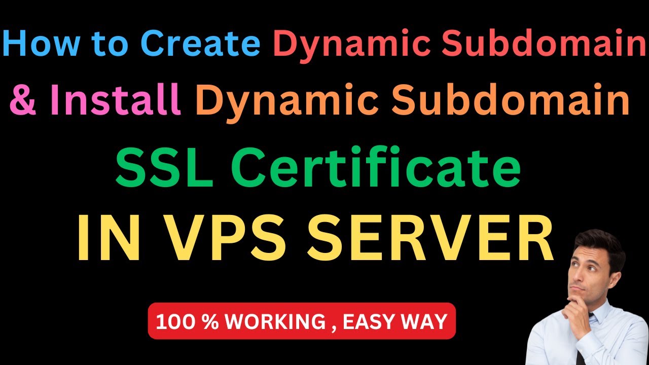 Как создать динамический поддомен и установить SSL-сертификат с подстановочным знаком | Работает ...