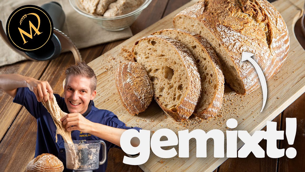 Brot im Mixer - schneller und einfacher Brotteig ohne K&uuml;chenmaschine