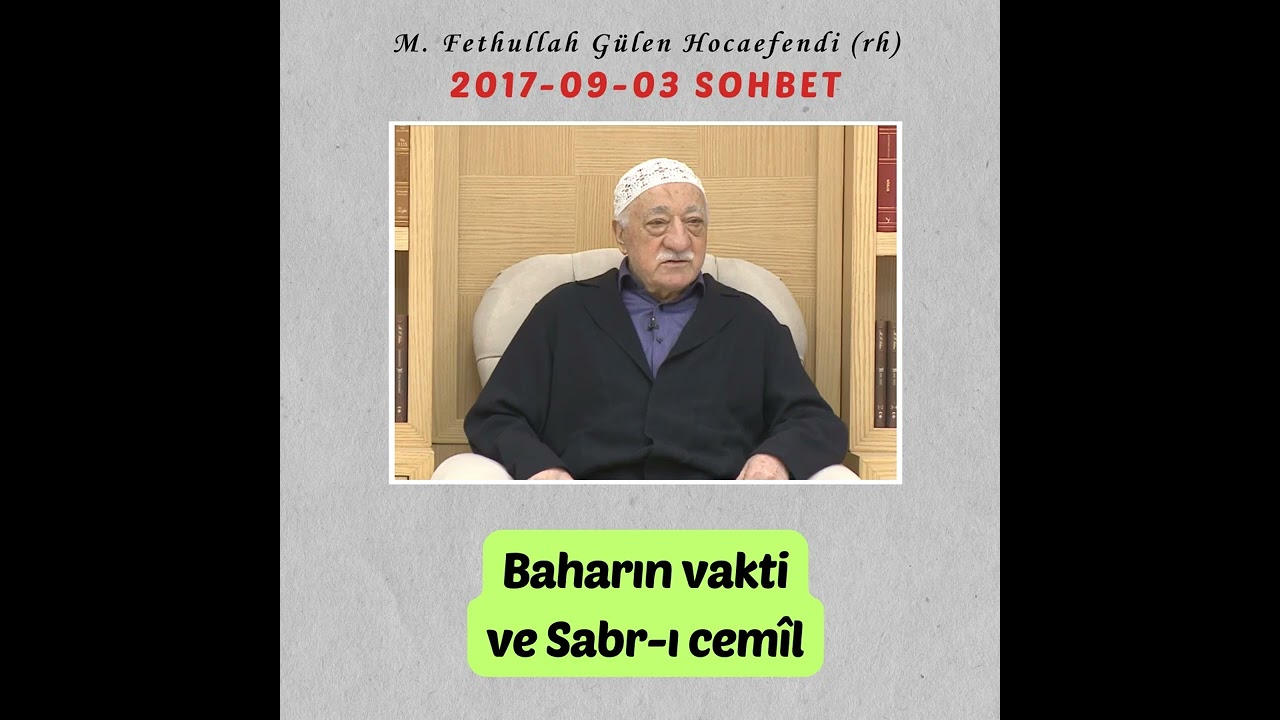 2017-09-03 SOHBET - Baharın vakti ve Sabr-ı cemîl