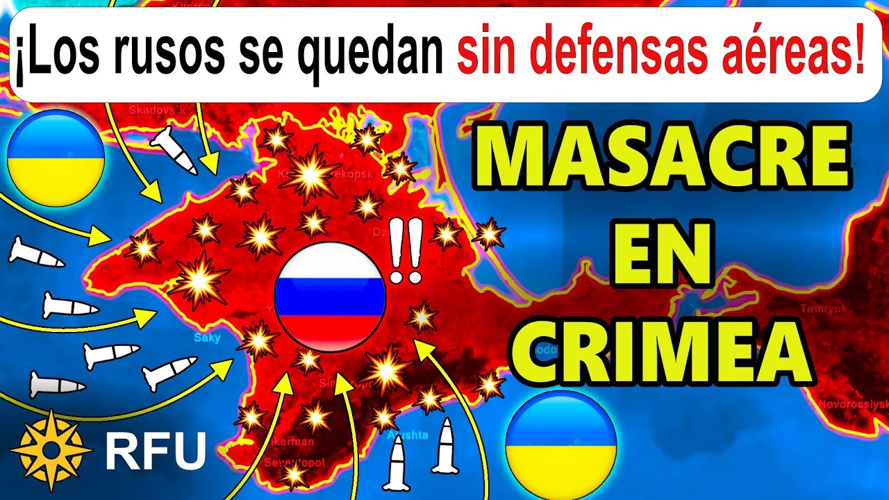 19 Mar: Los buques y las bases de misiles rusos han sido destruidos en toda la península.