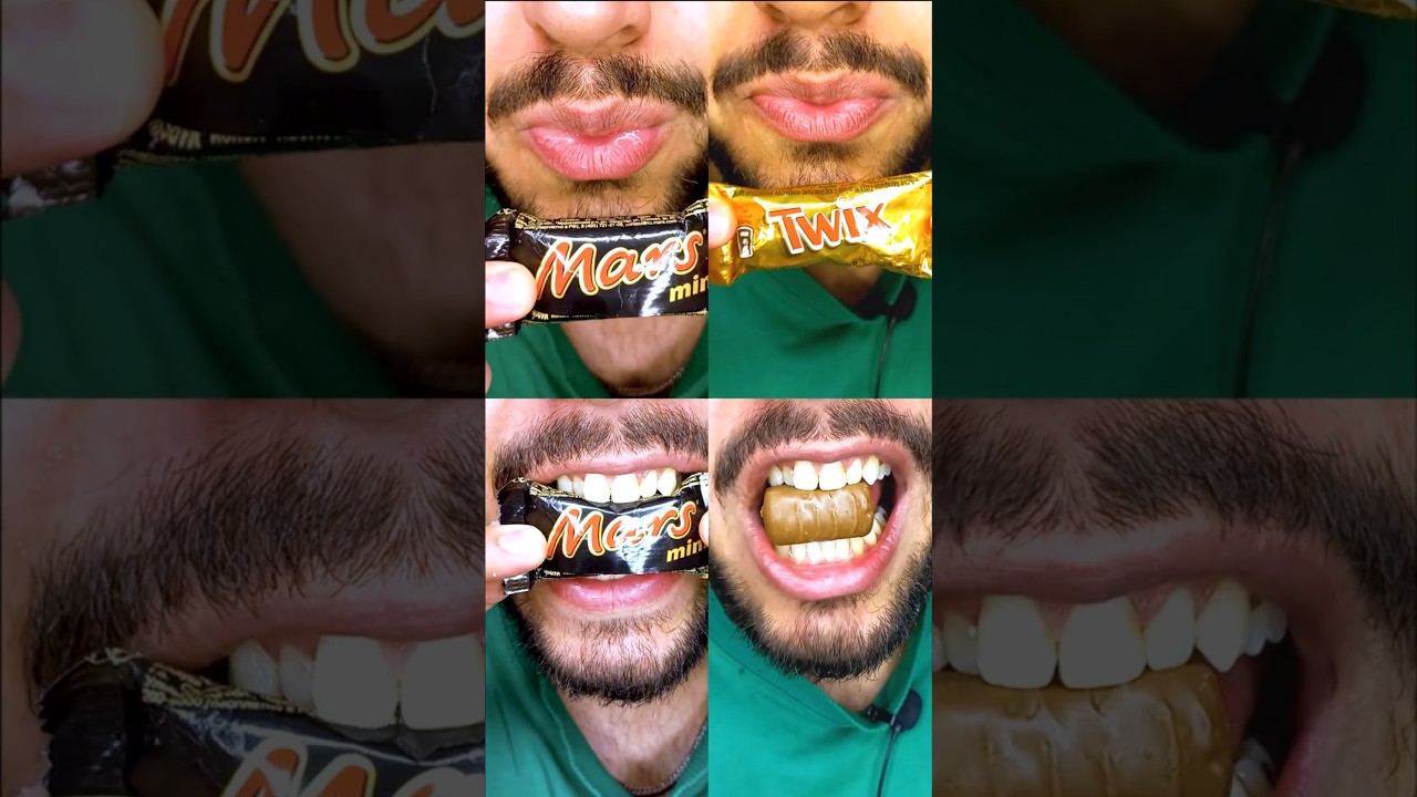 🍪🍫Viral Chocolate Battle! | TWIX vs MARS Chocolate Eating Challenge (ASMR) #twix #mars #chocolate