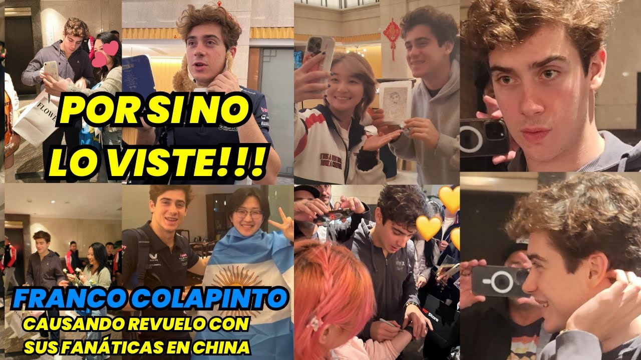 Por si no Lo Viste: Franco Colapinto Desató la Locura con sus Fanáticos en China. F1 radio