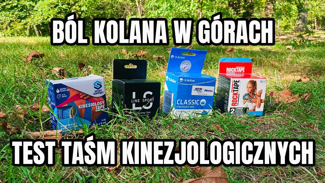 Ból kolana w górach [Test taśm kinezjologicznych]