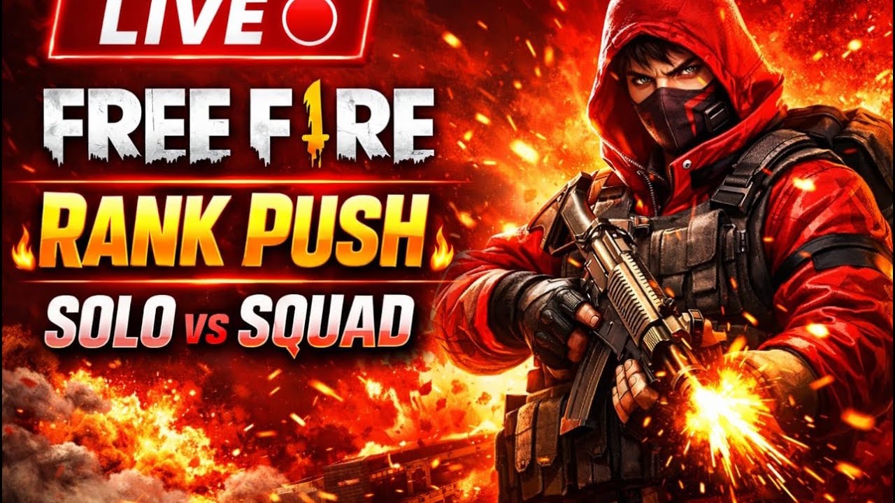 FREE FIRE LIVE 🔴 | BR Rank Push | Solo vs Squad | Pro Gameplay | Join Now!