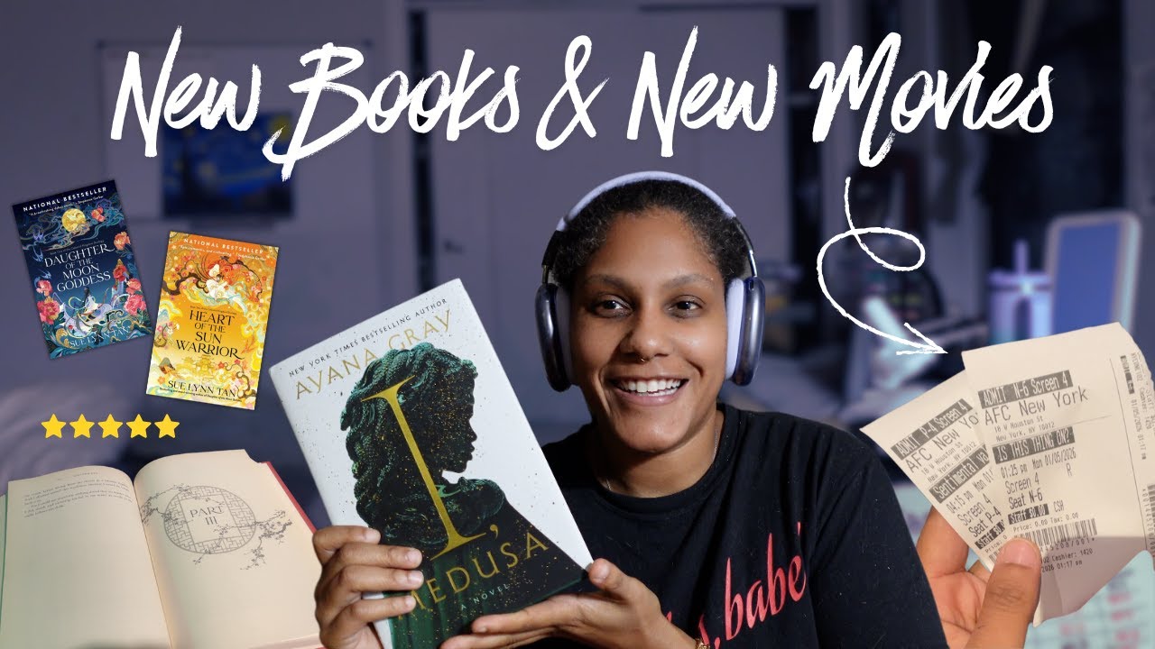 Weekly Vlog: Becoming a Fantasy Girlie, movie days, and tackling my TBR! 🍿🎀🦄