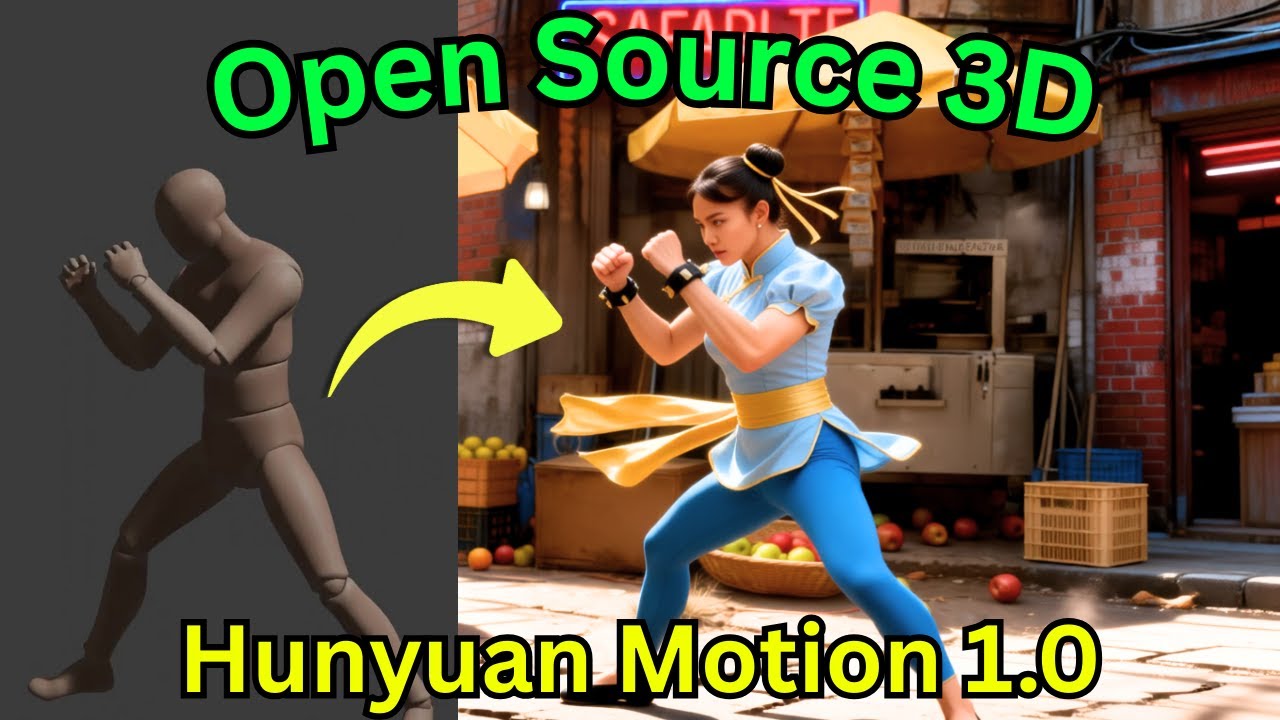 Hunyuan Motion 1.0 — это бесплатный ИИ с открытым исходным кодом, создающий 3D-анимацию за считан...