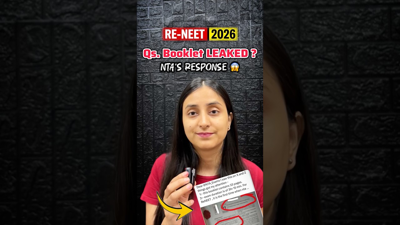 RE-NEET 2026 Paper Leaked ? | NTA claims 'FAKE' #reneet #paperleak #reneet2026 #nta #latestnews #fyp