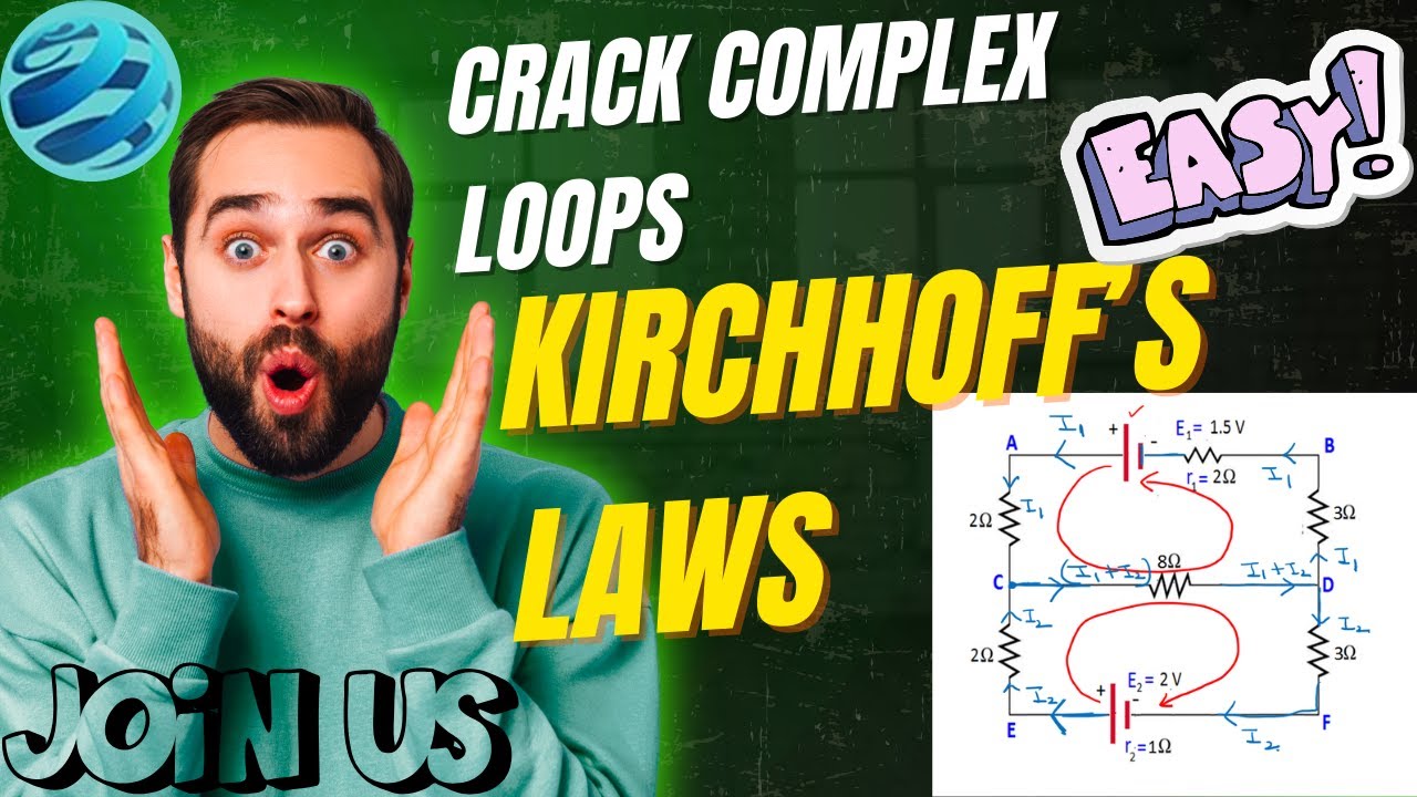 KIRCHHOFF’S LAWS 🎈&🌈 CURRENT LOOP SIGN CONVENTION👌 !⚡Crack Complex Loops in EASY and FASTEST way !🚀💥