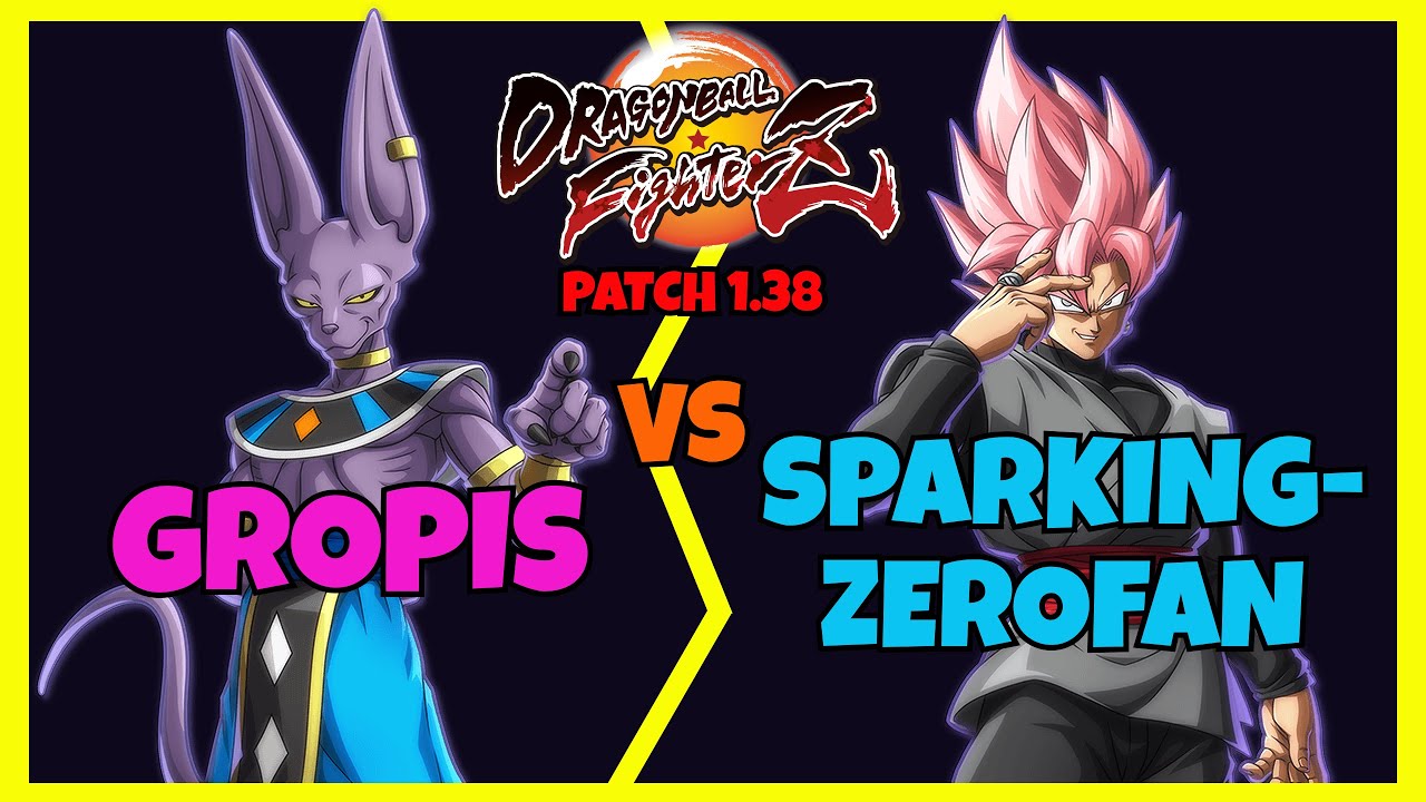 DBFZ 1.38 - GROPIS vs SPARKINGZEROFAN (Baby 2, Cell, Beerus vs Gogeta Blue, S. Broly, Goku Black)