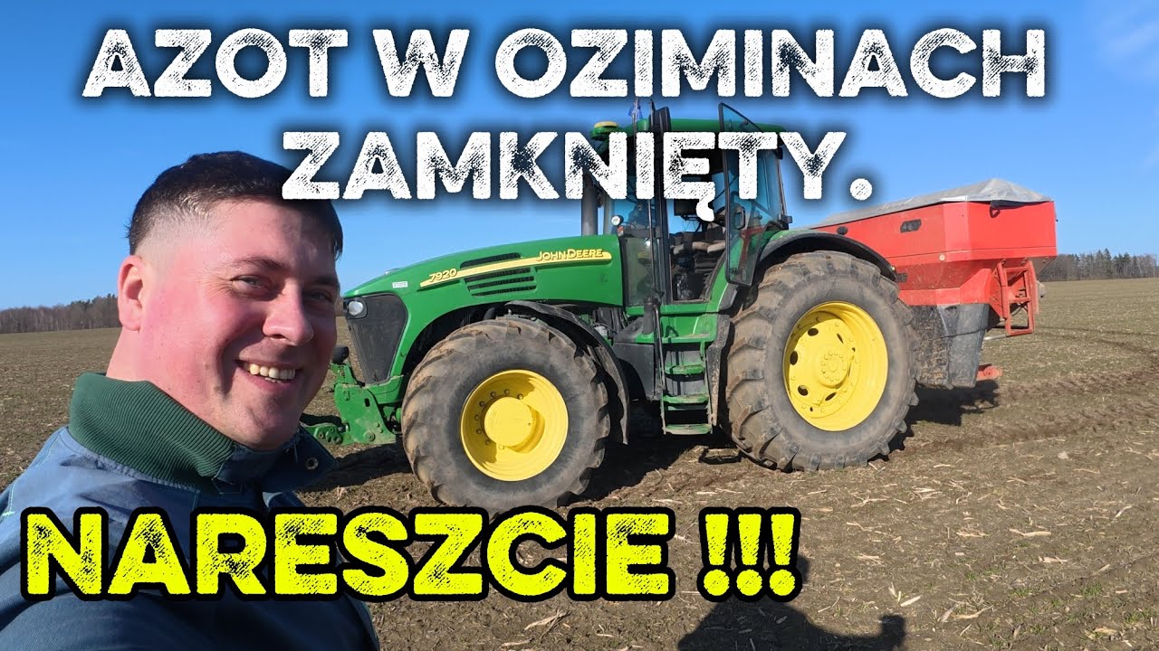 Udało się. Zakończyliśmy wysiew nawoz&oacute;w pod oziminy !!! 