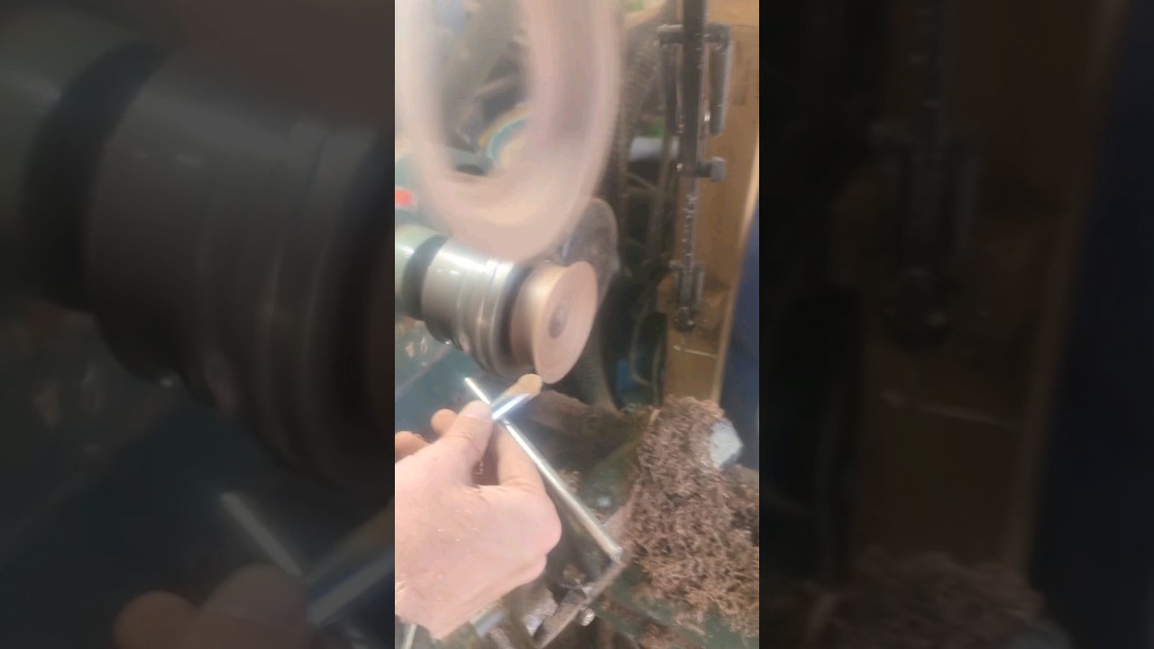 Turning this segmented bowl #lathe #segmentedwoodturning #segmentedbowls #fails #shorts