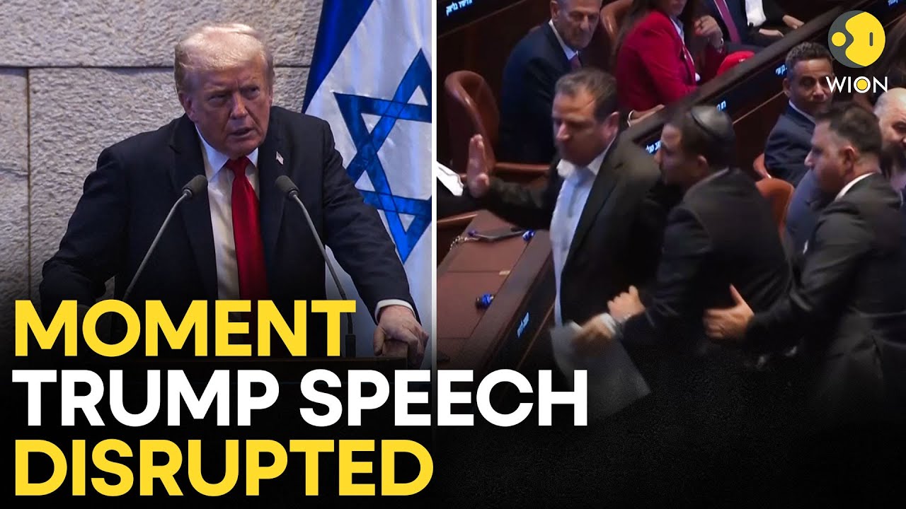 Trump LIVE: Chaos In Knesset! Left-Wing MP Shouts At Trump | Israel-Hamas Ceasefire LIVE | WION