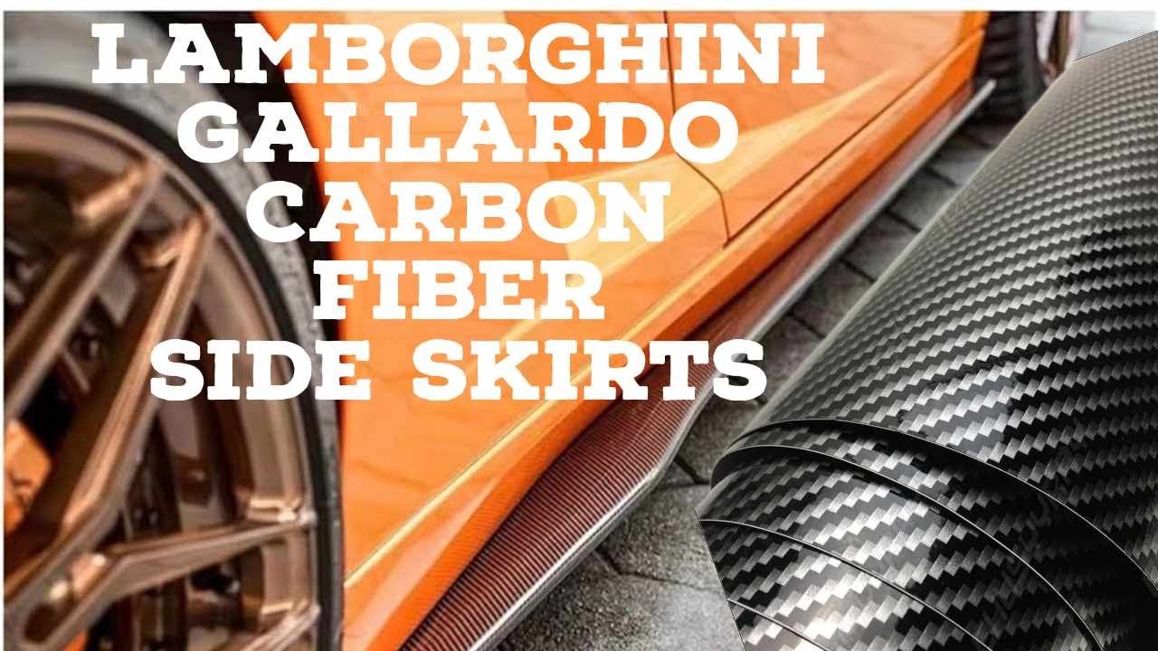 Carbon Fiber side skirts, @Lamborghini Gallardo Carbon Fiber Side Skirt Install