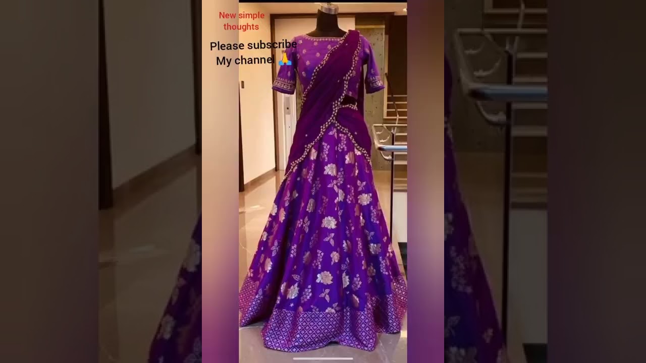 Kanchi pattu half sarees# pattu langa vonilu# beautiful half sarees