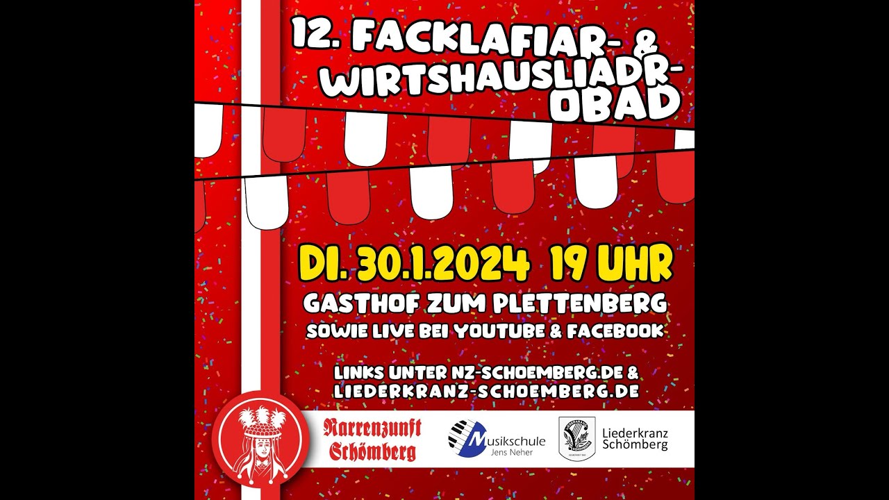 Wirtshausliedersingen 2024 - der Livestream!