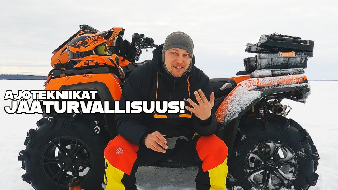 Mönkijä ajotekniikat. - Jääturvallisuus!