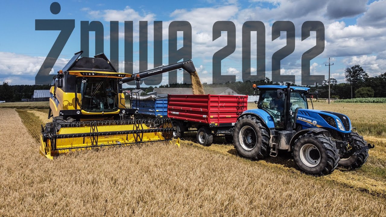 ŻNIWA 2022 ✔ JĘCZMIEŃ POD KOSE ✮ NEW HOLLAND CX5.80 ✔ F.H.U ROLMIX & GR RADZISZEWSKI ✔