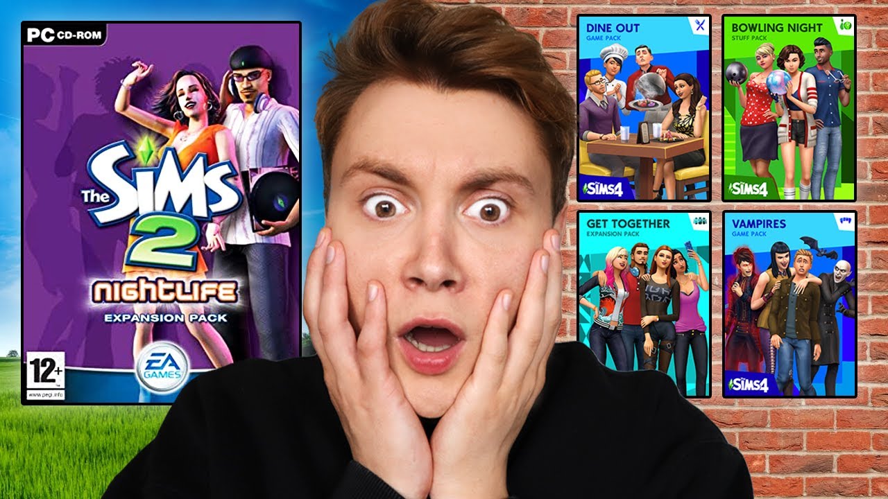 Сравнение наборов Sims 2 и Sims 4 (разница ОГРОМНАЯ)