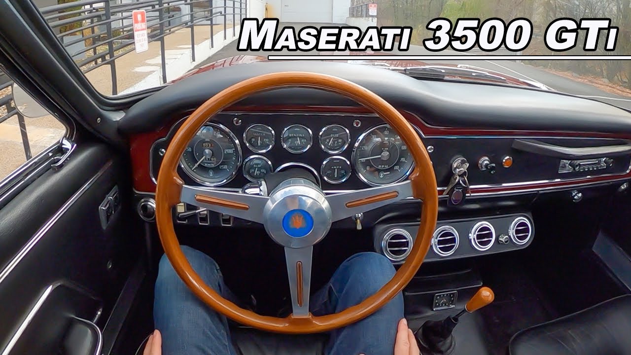 Maserati Sebring 3500 GTi Series I Coupe 1965 года от Vignale POV Drive — классический итальянски...