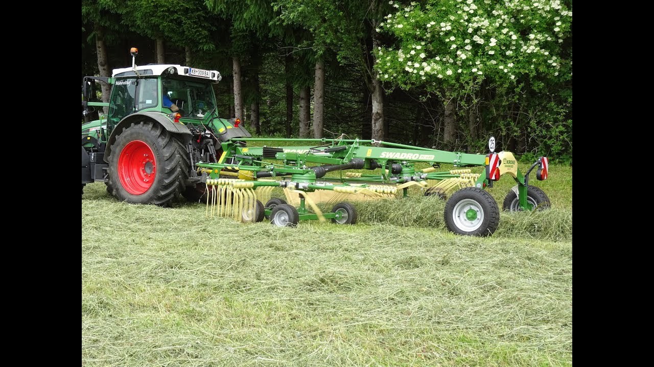 L’andaineur de base Krone « Swadro TC 640 » à deux rotors