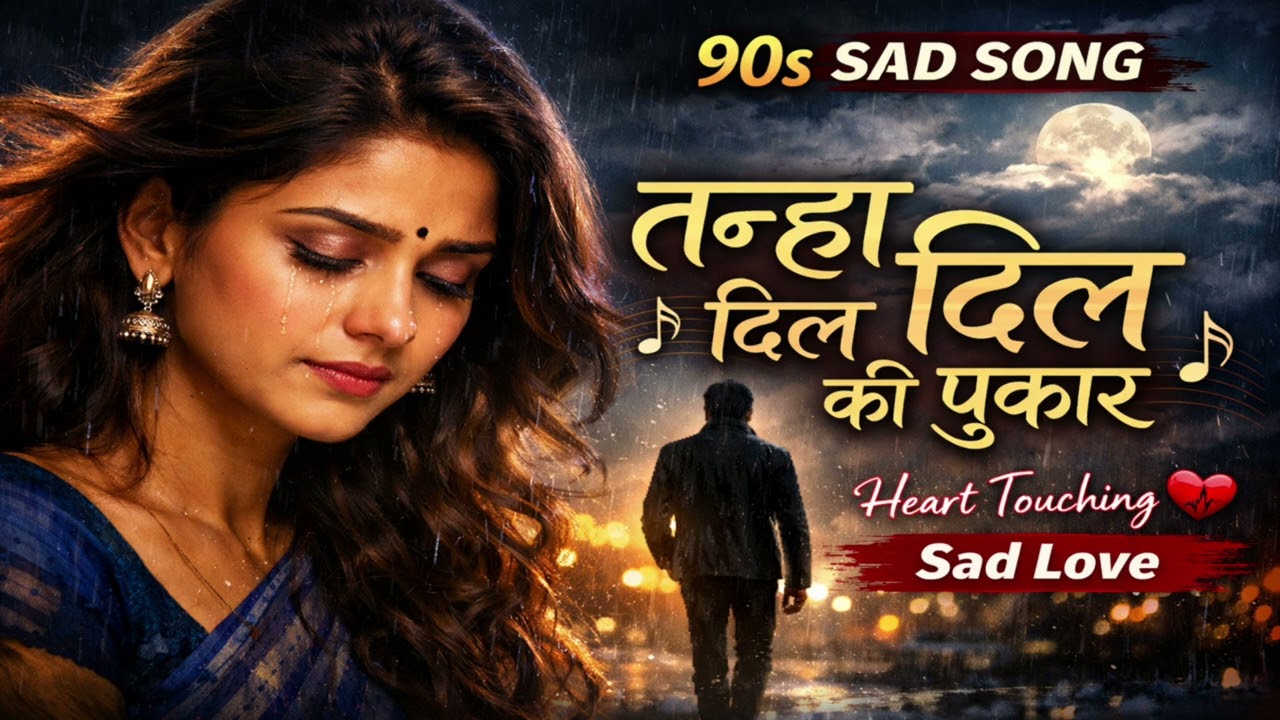 90s Sad Song 💔 | तन्हा दिल की पुकार | Old Bollywood Sad Song | Heart Touching Hindi Song