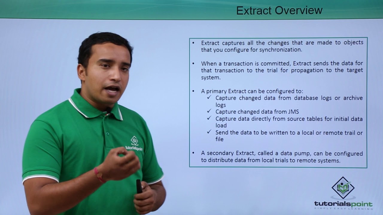 Oracle GoldenGate - Configuring Change Capture (Extract)