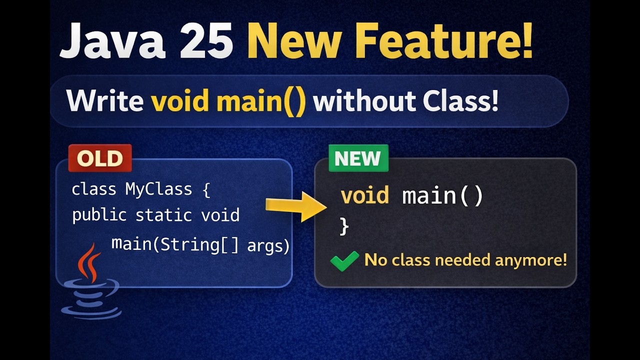 Java 25 LTS New Feature Explained: Implicit main() Method
