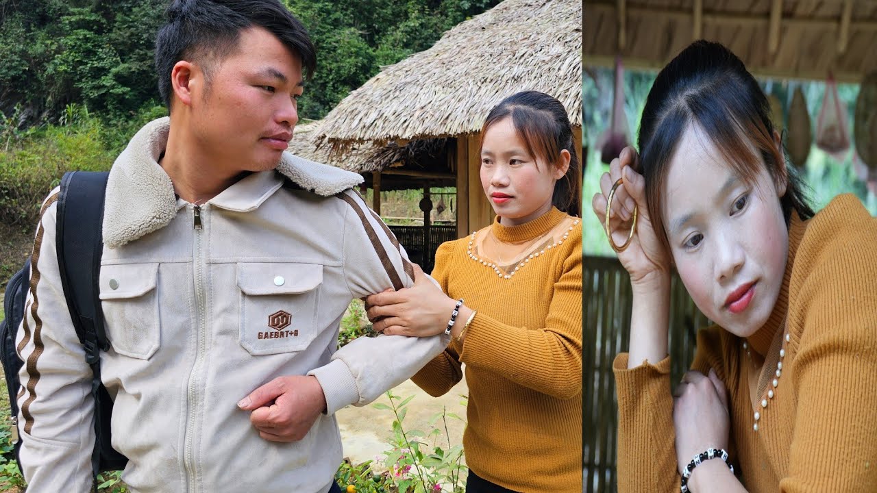 Dung said goodbye to Sai and went to work - Harvest yams and bring them to the market l Lý Thị Sai