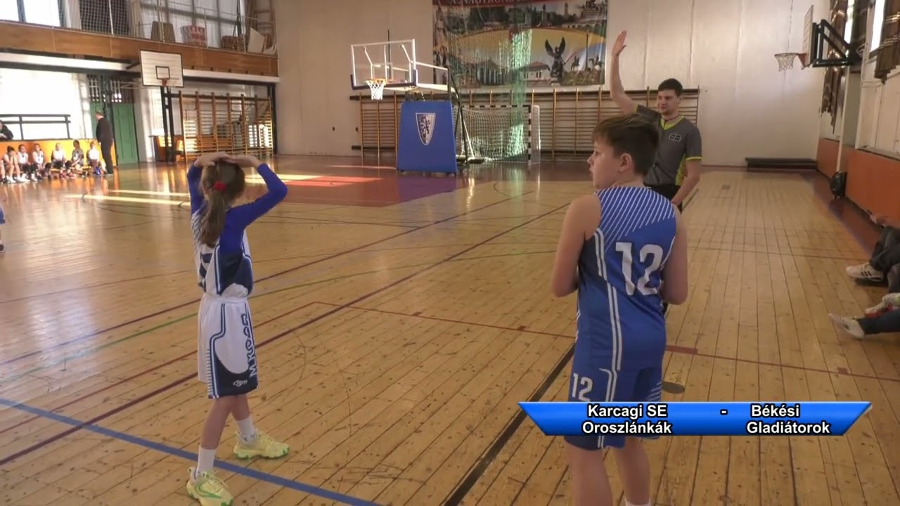 Karcagi SE Oroszlánkák - Békési Gladiátorok u11 Kosárlabda mérkőzés 2024.12.15.