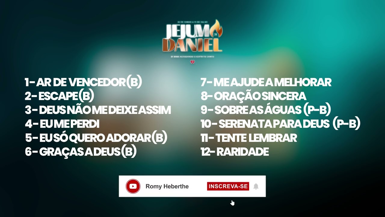 Musicas para o Jejum de Daniel ( coletânea ) - Romy Heberthe (cover)