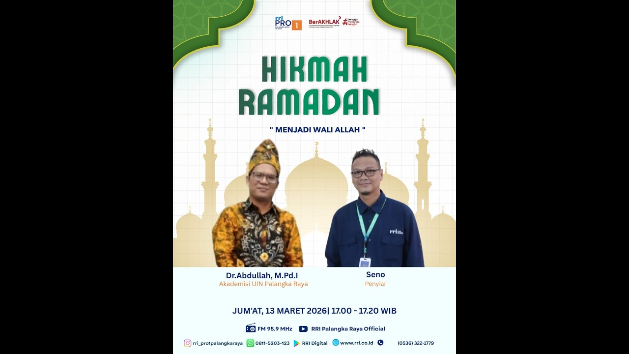HIKMAH RAMADAN EDISI JUM'AT, 13 MARET 2026