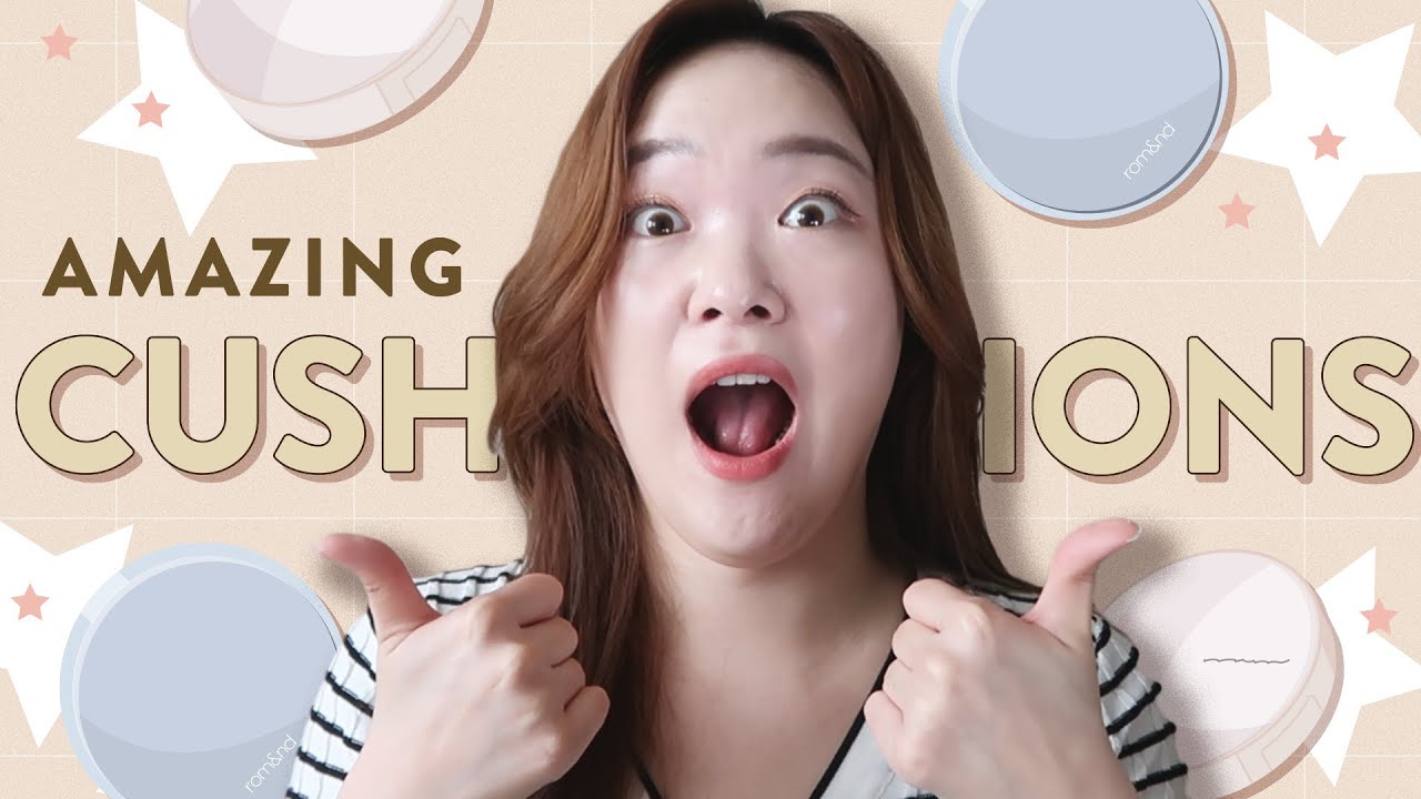 AMAZING CUSHION FOUNDATIONS!! KBEAUTY | espoir, rom&nd, v&a, shhom, jungsaemmool, ysl
