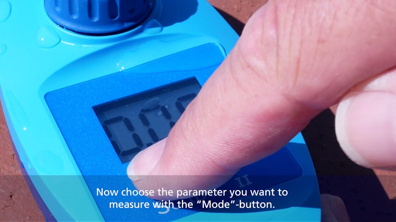 Scuba II: Poolwater testing with electronic pooltester