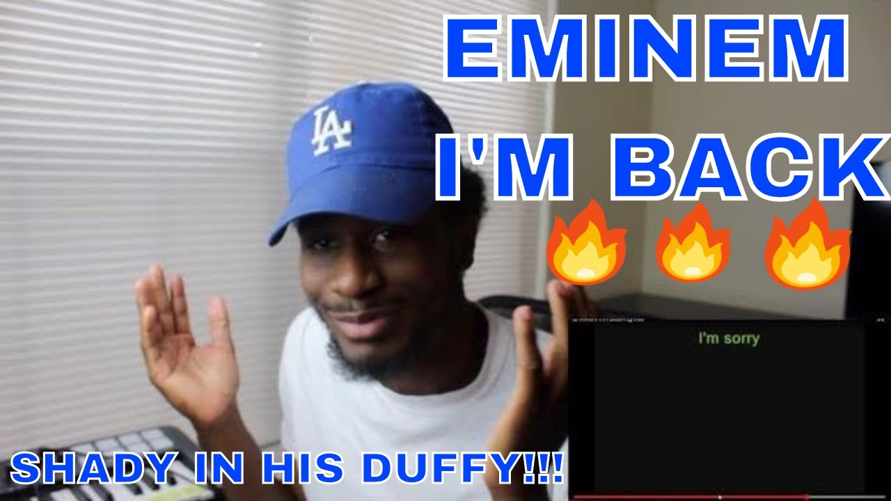 EMINEM - I'M BACK | SLIM SHADY BACK WITH A VENGEANCE | REACTION