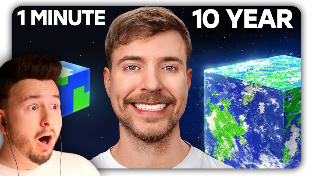 REAGUJE NA WYZWANIE BUDOWANIA W MINECRAFT MR BEAST