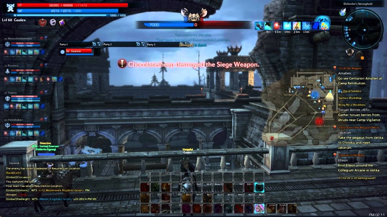 Tera Online  ITA - GaaleHD - Stronghold Assault/Defens 20 vs 20 - Warrior PvP lvl 30